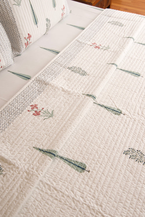 Kaner Bagh Bedsheet & Bedcover Set