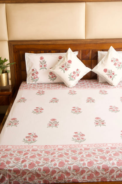 Hibiscus Percale Cotton Bedsheet