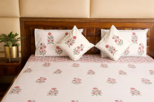Hibiscus Bedsheet & Dohar Set