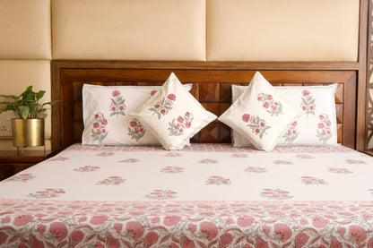 Hibiscus Bedsheet & Dohar Set