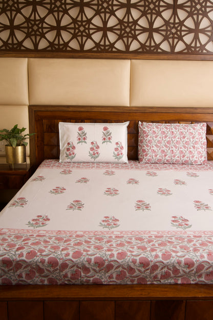 Hibiscus Bedsheet & Dohar Set