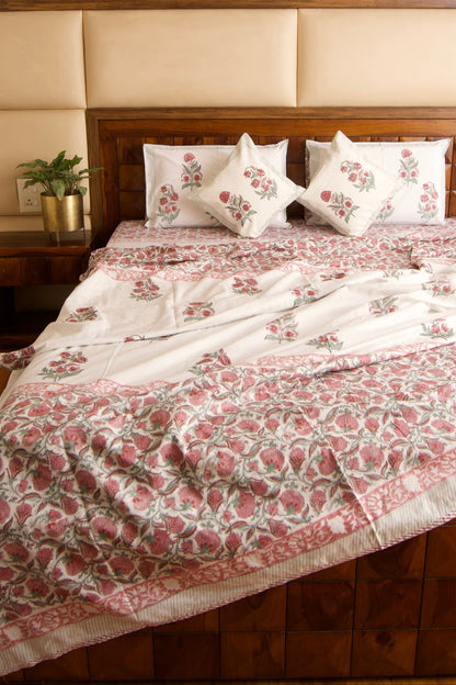 Organic Mulmul Cotton Dohar AC Blanket - Hibiscus