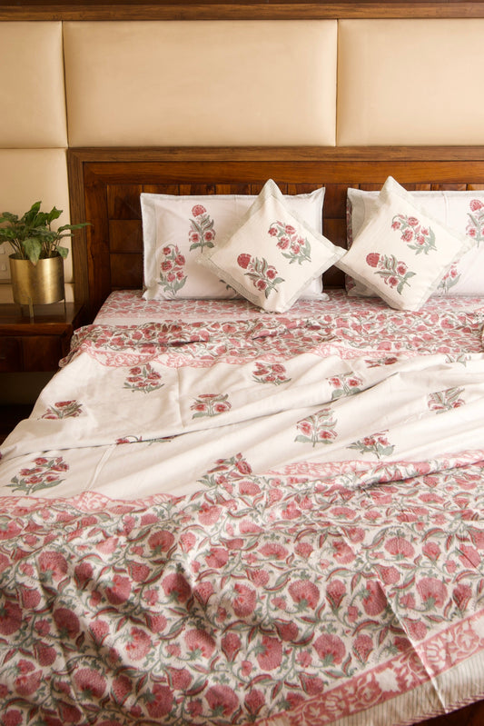 Organic Mulmul Cotton Dohar AC Blanket - Hibiscus
