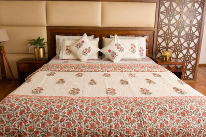 Hibiscus Bedsheet & Bedcover Set