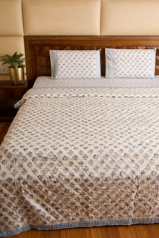 Anokha Chota Buta Bedsheet & Qulit Set-King