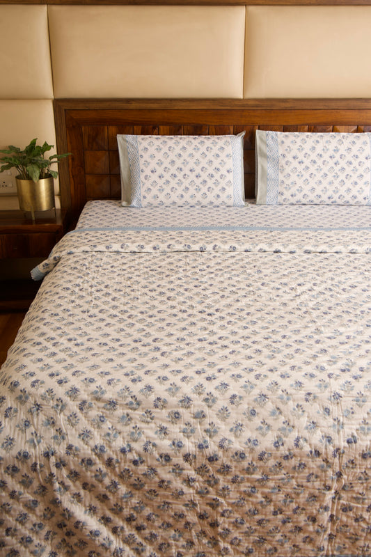 Anokha Chota Buta Reversible Mulmul Cotton Quilt-King Size