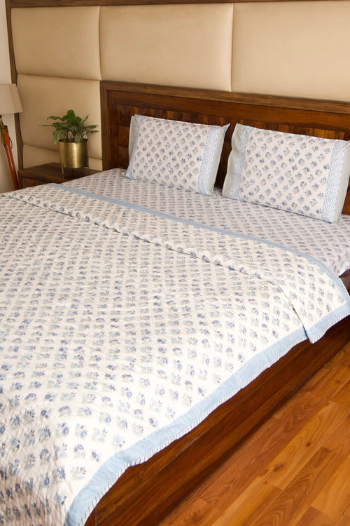 Anokha Chota Buta Bedsheet & Qulit Set-King