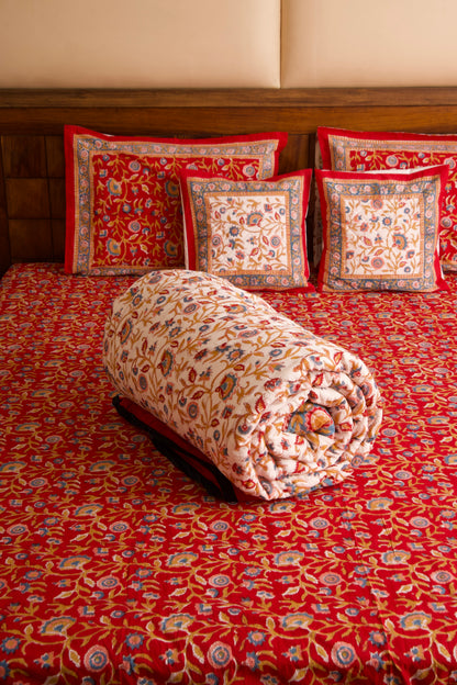 Shalimar Bedsheet & Quilt Set