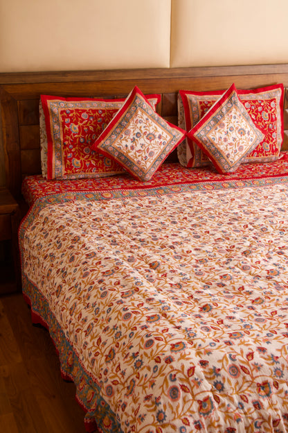 Shalimar Bedsheet & Quilt Set