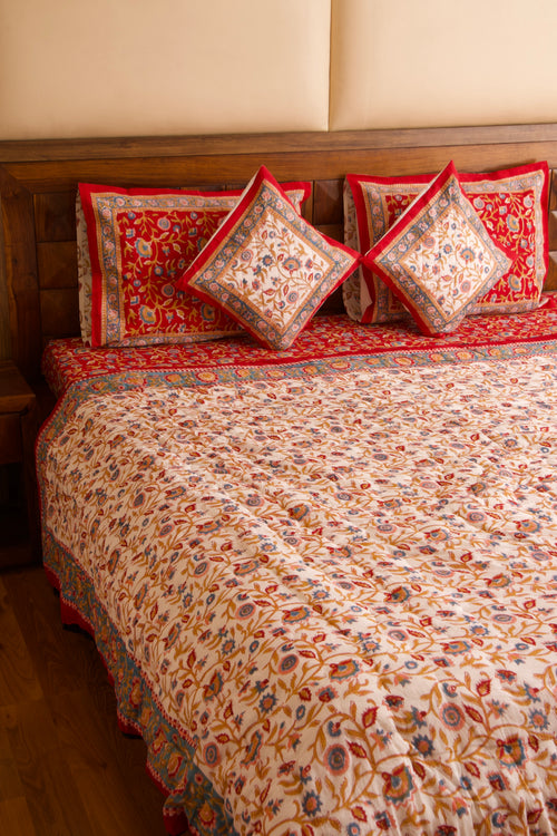Shalimar Bedsheet & Quilt Set