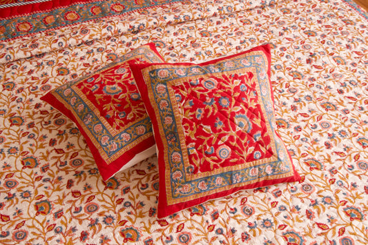 Shalimar Cushion Cover- Red