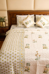 Dessert Guldasta Bedsheet & Bedcover Set