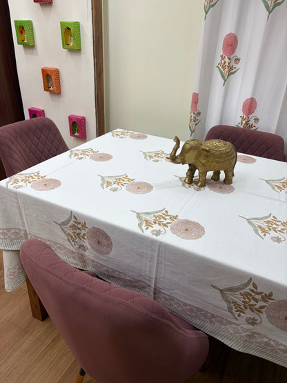 Peach Marigold Table Cover