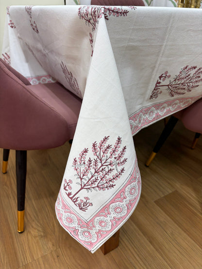 Rose Pink Parrot Table Cover