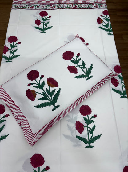 Laal Ishq Percale Cotton Bedsheet