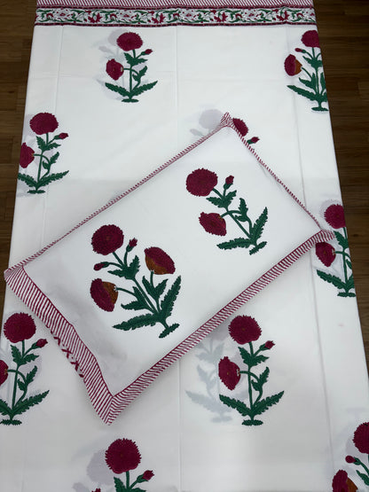Laal Ishq Percale Cotton Bedsheet