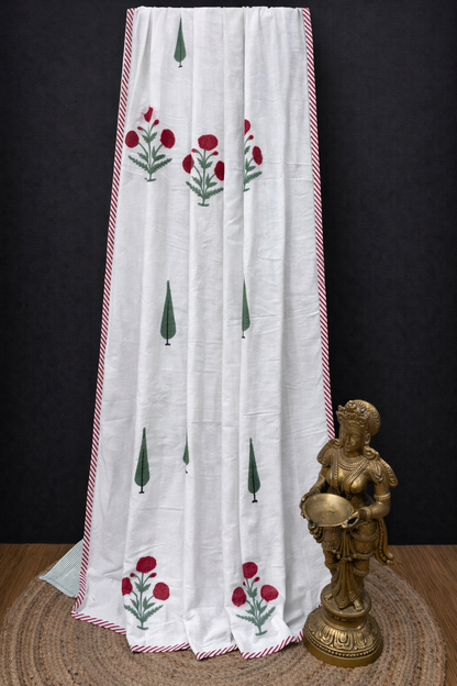 Organic Mulmul Cotton Dohar AC Blanket - Laal Ishq