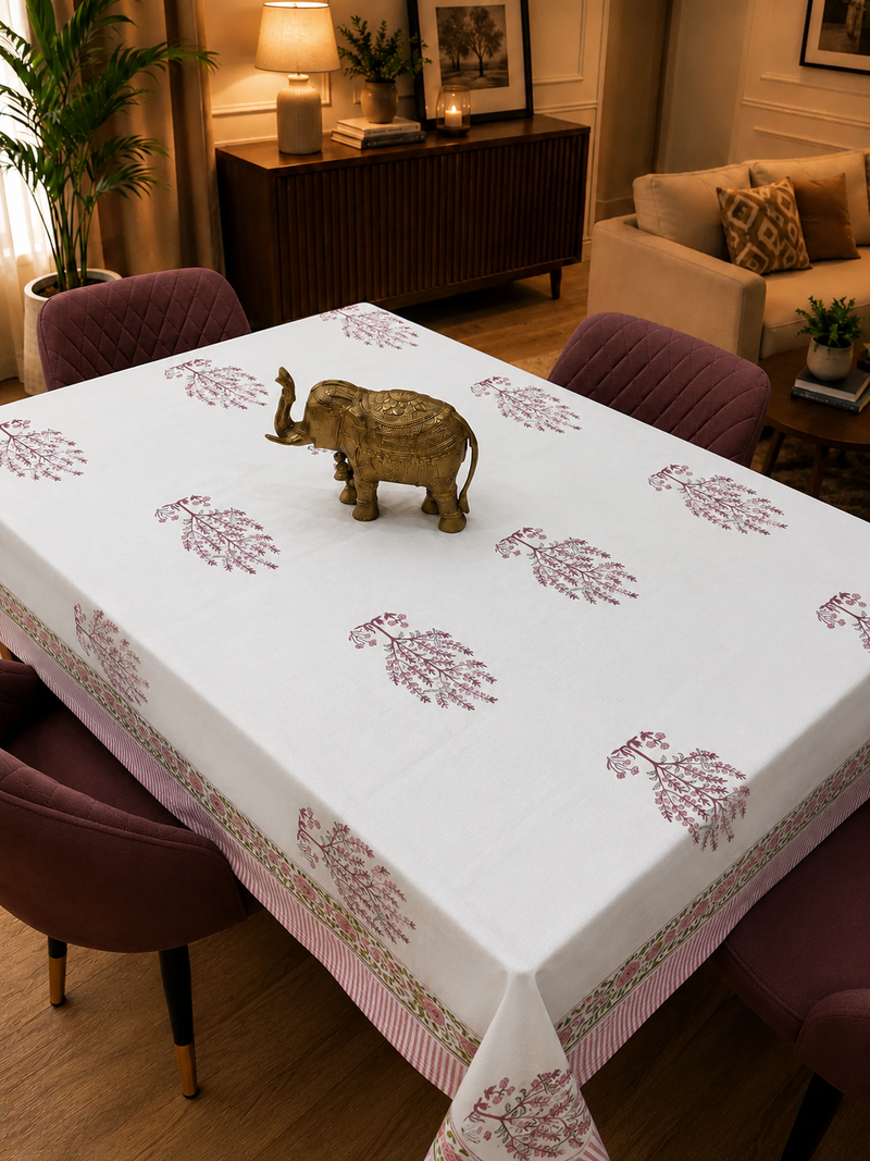 Rose Pink Parrot Table Cover