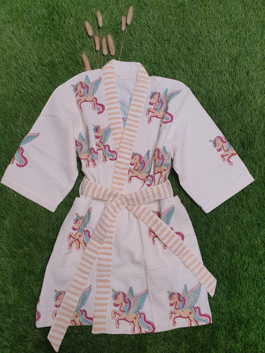 Kids Bathrobe- Unicorn