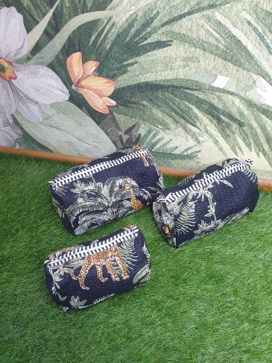 Black Forest 3 Piece Zipper Pouch Set