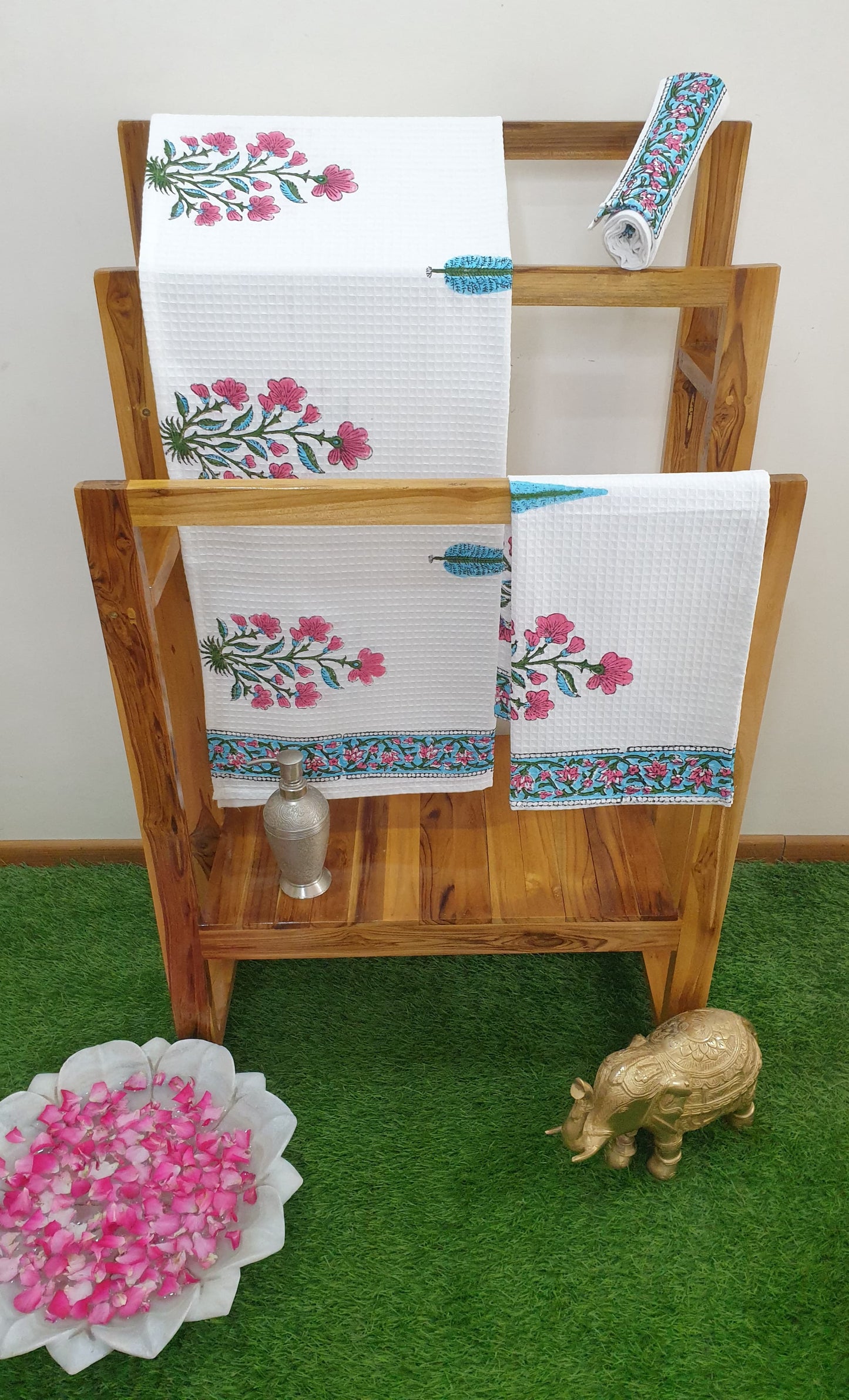 Mughal Blue Cyprus Towel Set