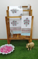 Turquoise Pink Baagh Towel Set