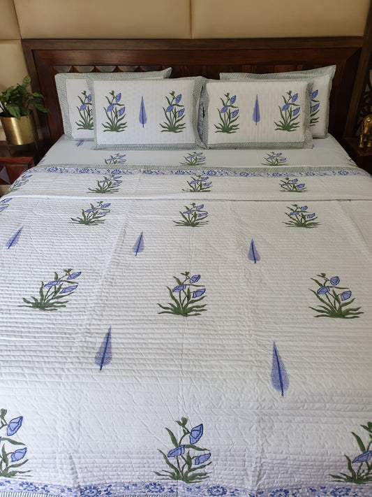 Chandra Mahal Bedsheet & Bedcover Set