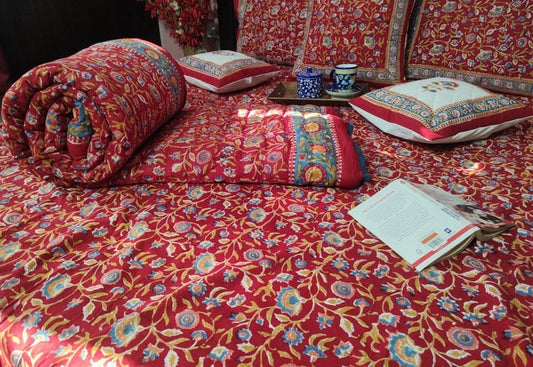 Shalimar Bedsheet & Quilt Set