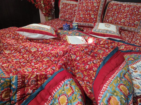 Shalimar Bedsheet & Quilt Set