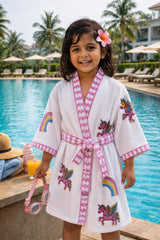 Kids Bathrobe- Unicorn