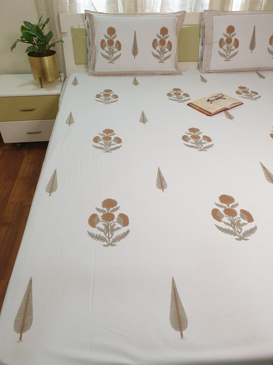Rusty Poppy Percale Bedsheet