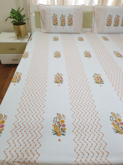 Guldasta Percale Bedsheet