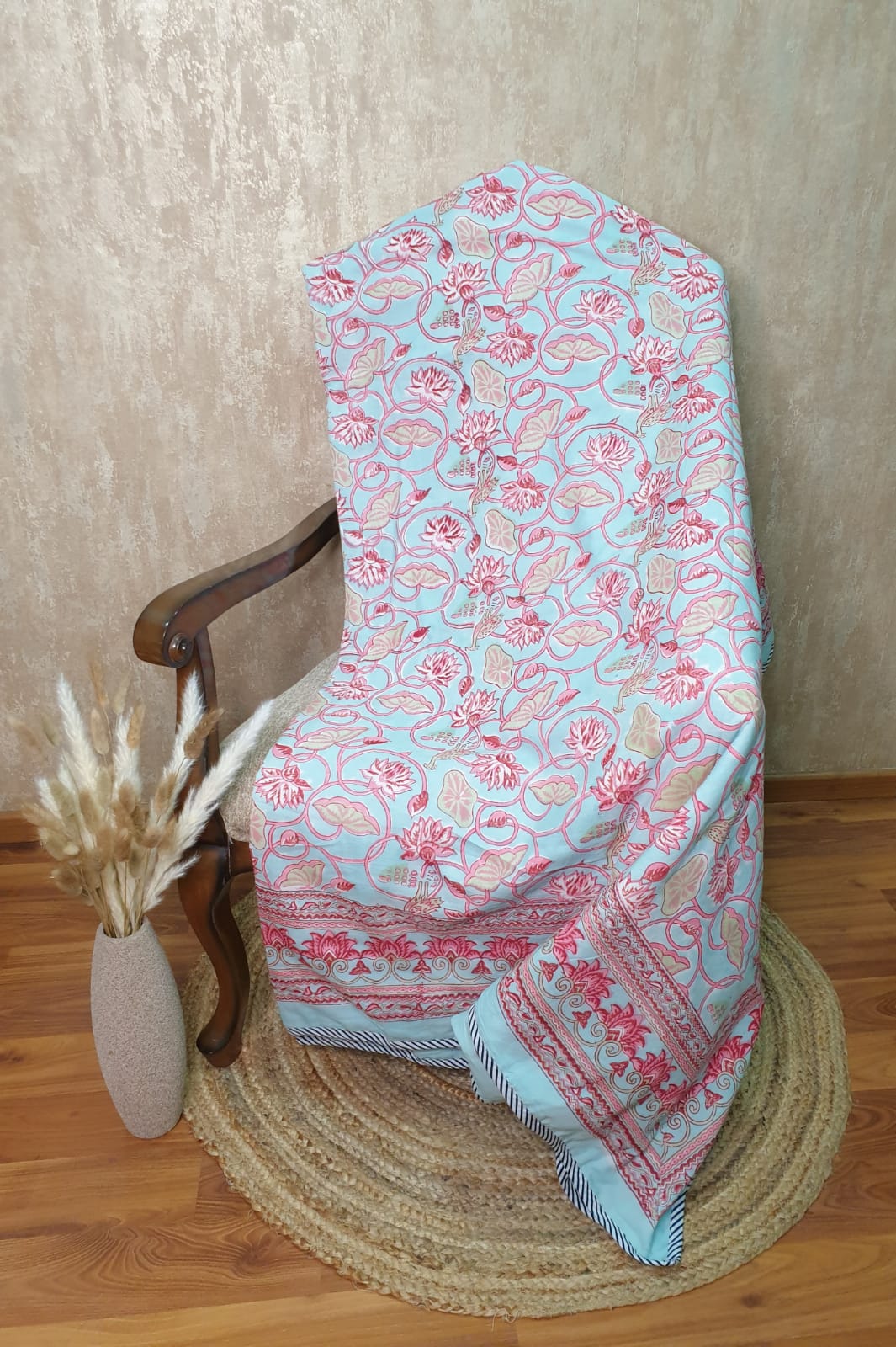 Organic Mulmul Cotton Dohar AC Blanket - Kamal