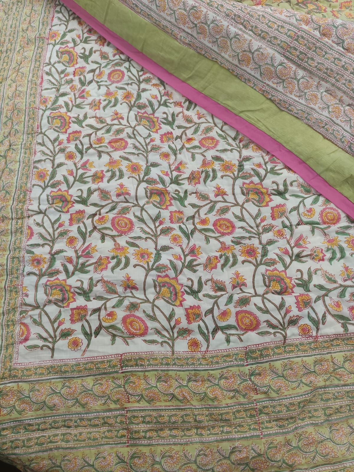 Totapuri Reversible Mulmul Cotton Quilt