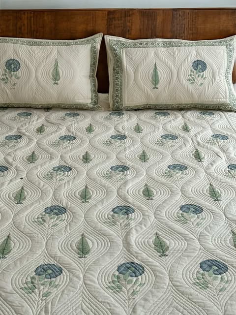 Nazakat Persian Quilted Luxury Bedcover