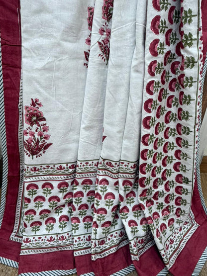 Organic Mulmul Cotton Dohar AC Blanket - Laal Buta