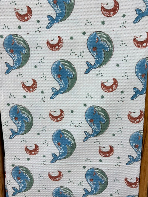 Kids Bath Towel Set - Moon Whale